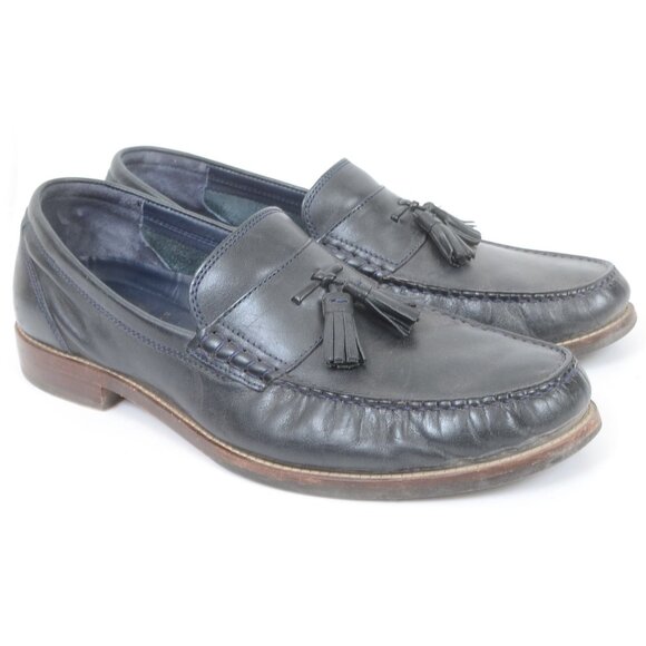 Cole Haan Men\'s 11.5 Pinch Penny Maine Classic Tassle Blue Leather Loafer Preppy